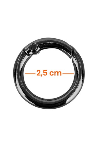 LİKYA HOBİ - Likya 2.5cm-4cm Yaylı Halka Siyah Nikel (1)