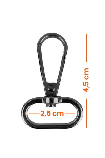 LİKYA HOBİ - Likya 2.5cm Yaylı Kanca Siyah Nikel