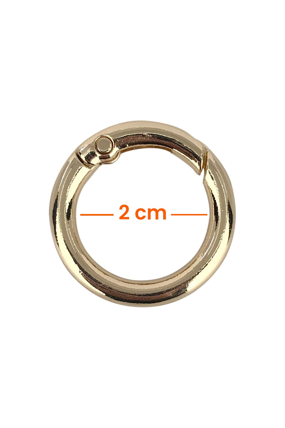 Likya 2cm-4mm Yaylı Halka Açık Altın - Thumbnail
