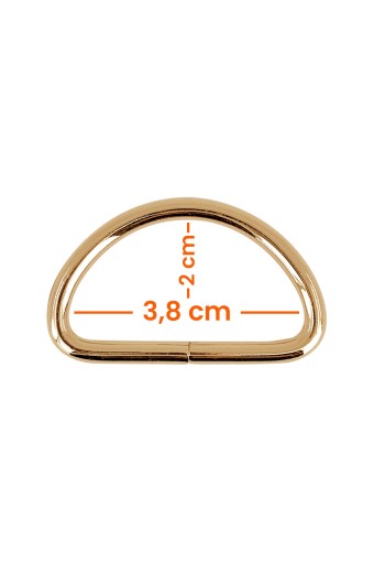 LİKYA HOBİ - Likya 3.8cm-2cm-4mm D Halka Açık Altın