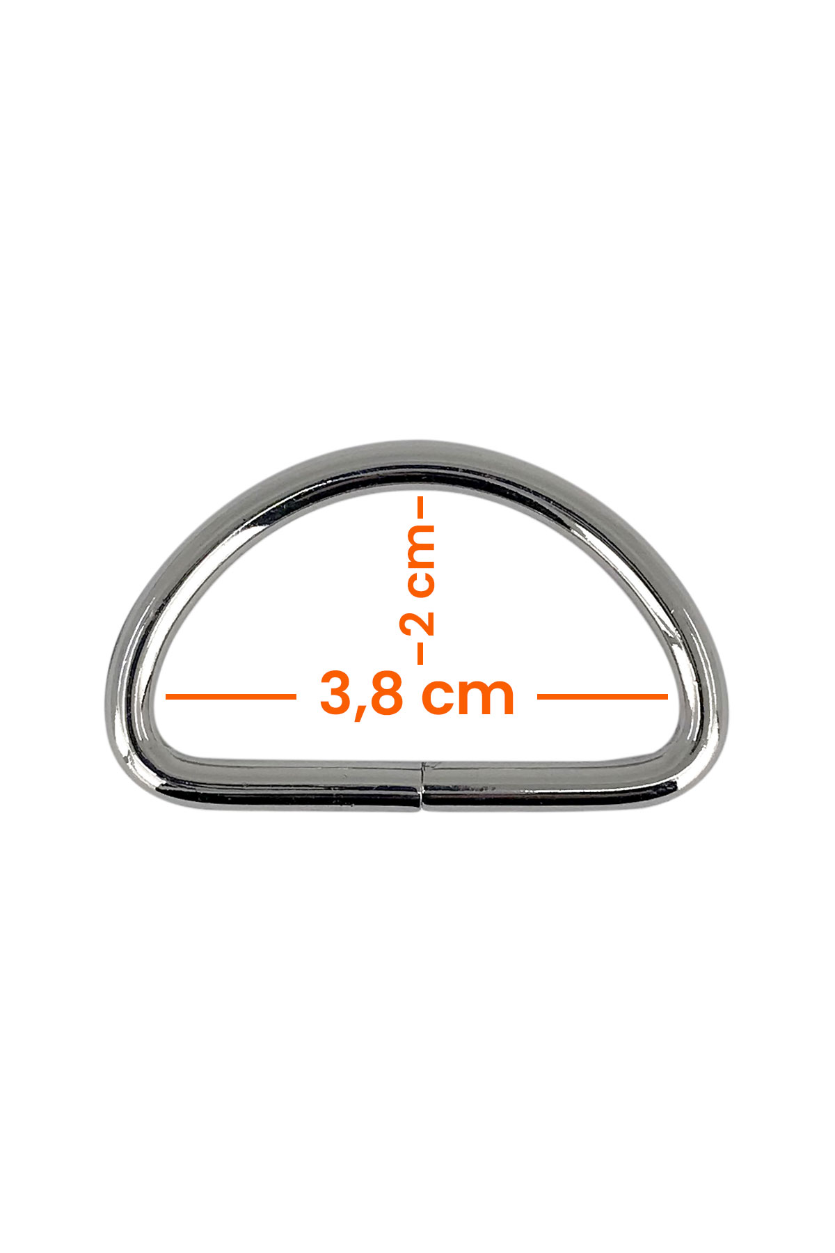 Likya 3.8cm-2cm-4mm D Halka Nikel - Thumbnail