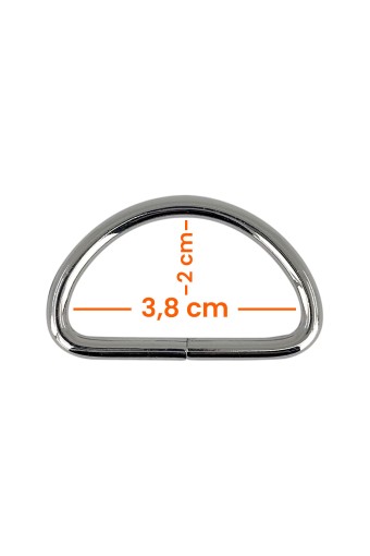 LİKYA HOBİ - Likya 3.8cm-2cm-4mm D Halka Nikel (1)