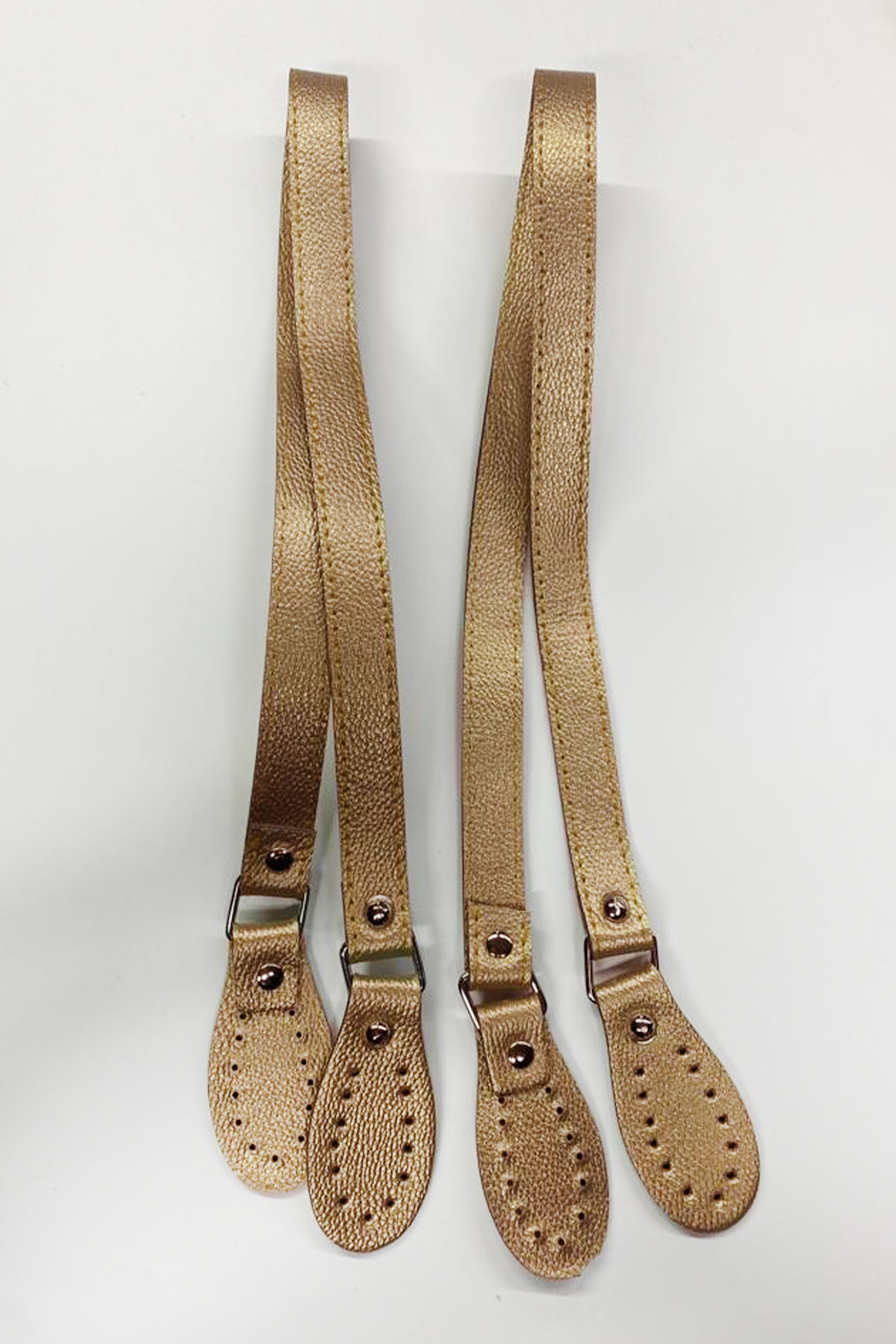 Likya Aparatlı Çanta Sapı Salpalı Deri Çiftli - Thumbnail