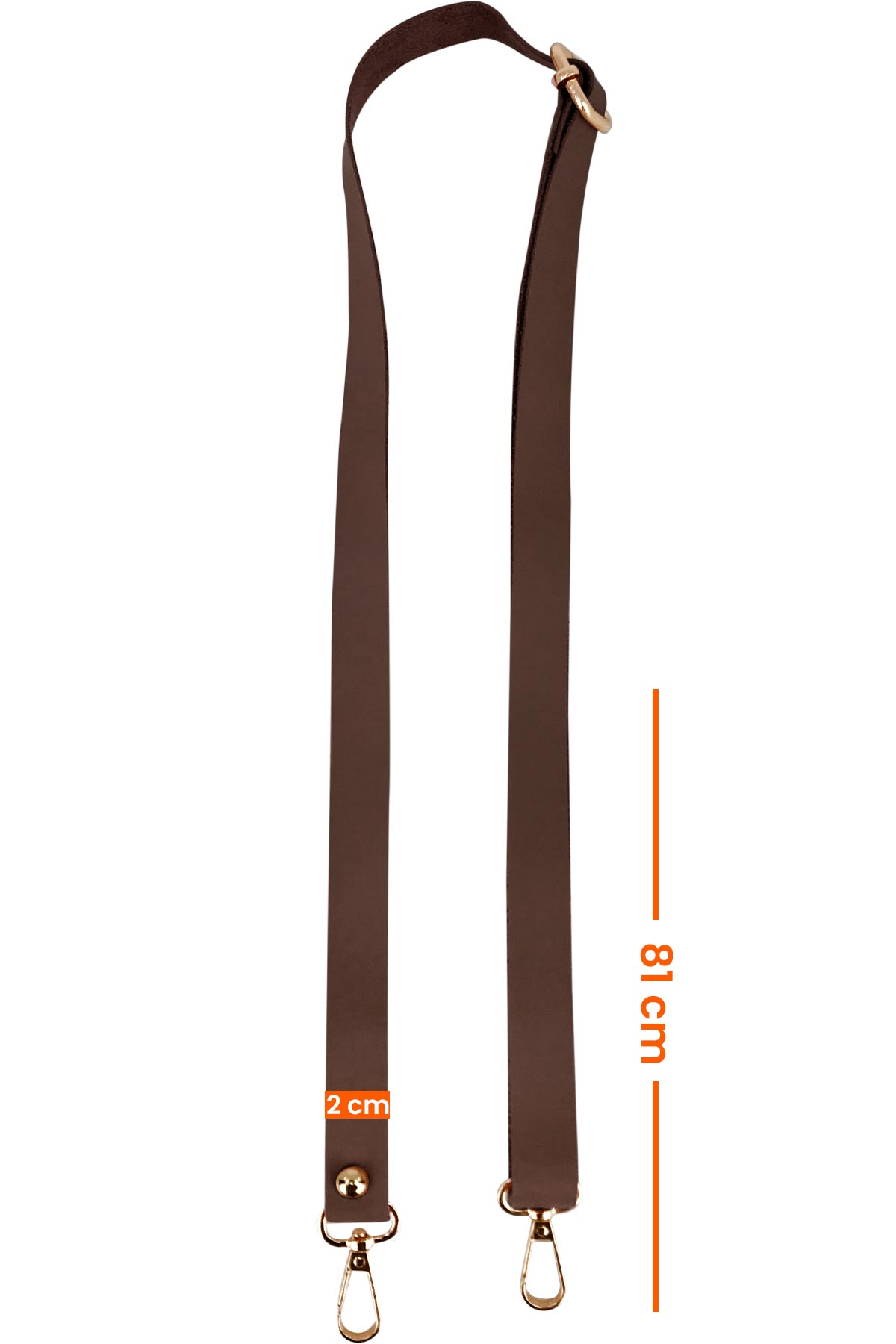 Likya Ayarlanabilir Çanta Sapı Düz Toz Deri - Thumbnail