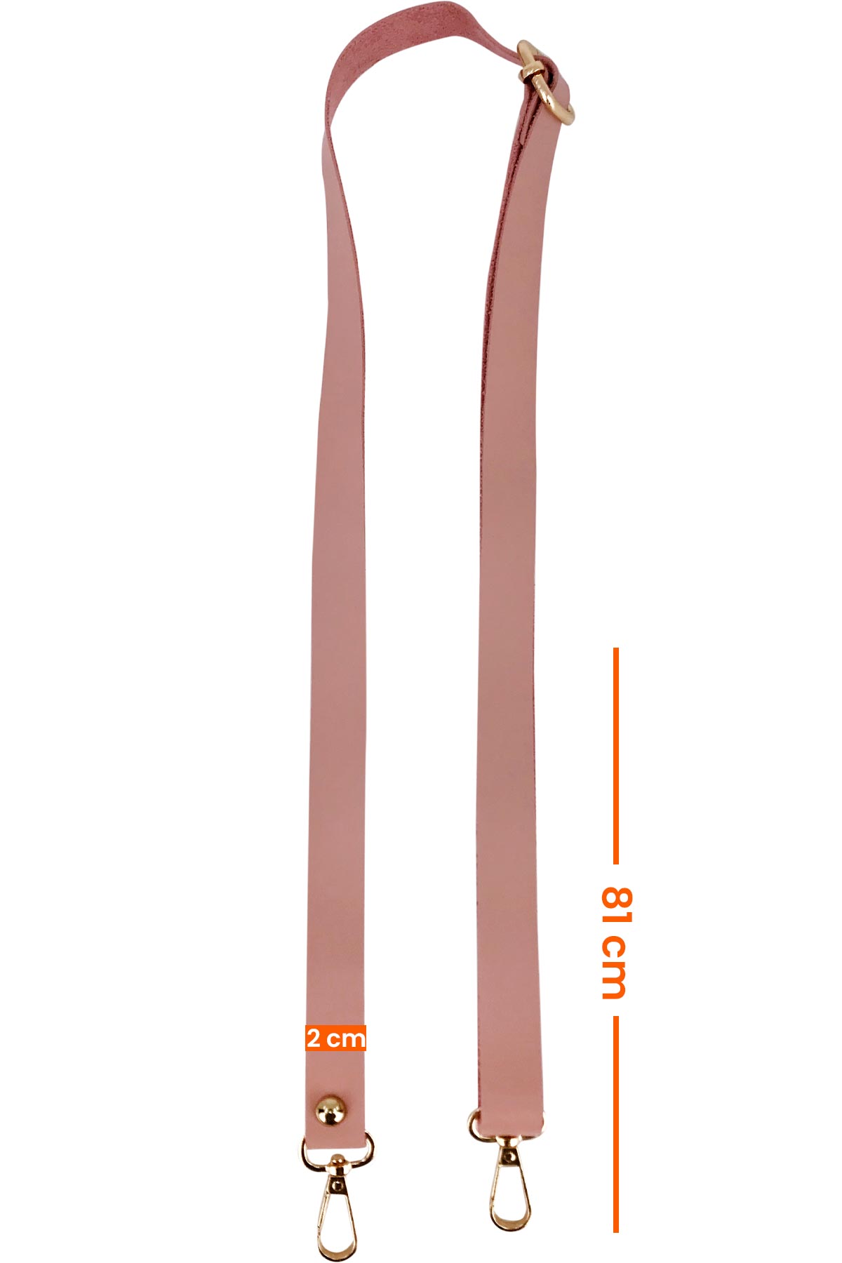 Likya Ayarlanabilir Çanta Sapı Düz Toz Deri - Thumbnail