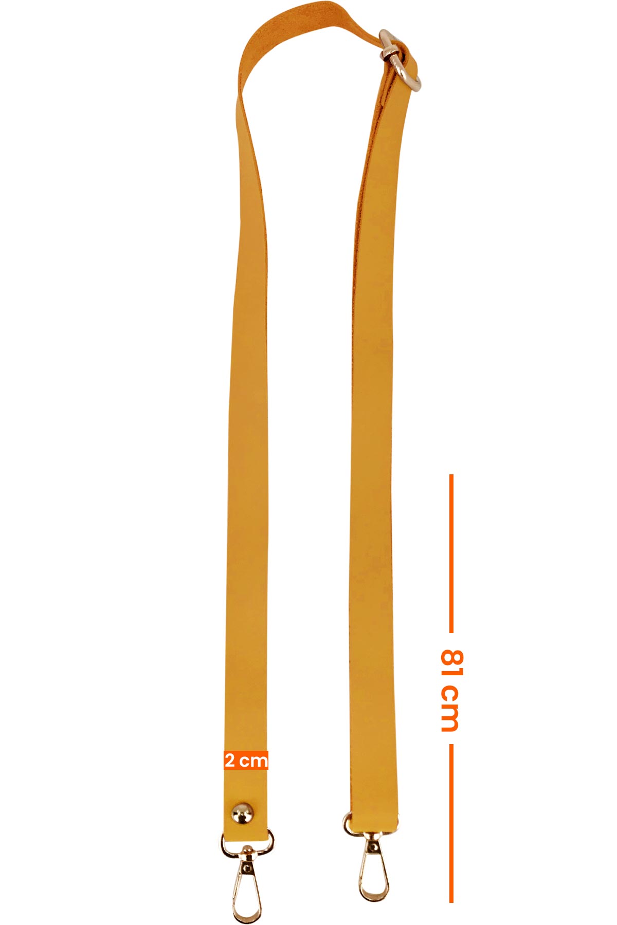 Likya Ayarlanabilir Çanta Sapı Düz Toz Deri - Thumbnail