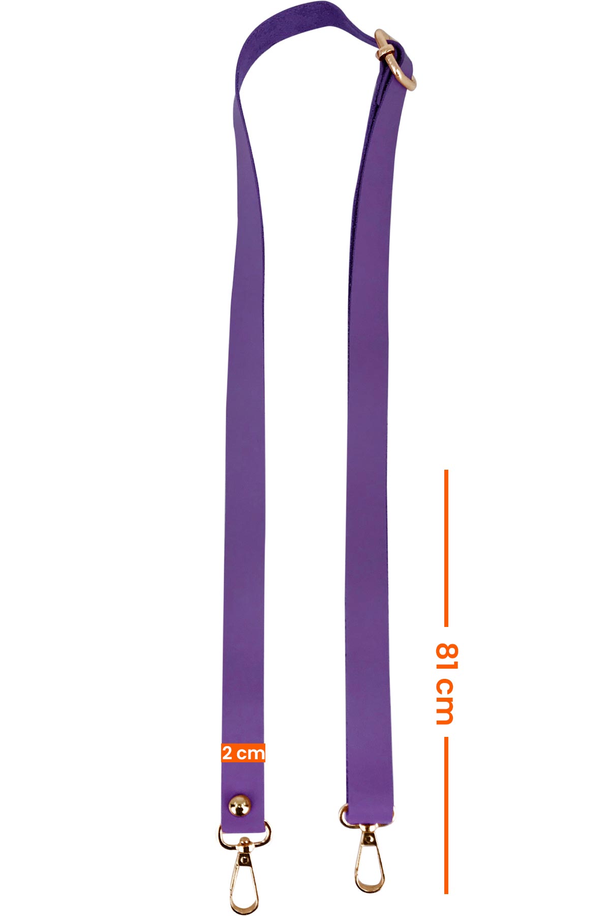 Likya Ayarlanabilir Çanta Sapı Düz Toz Deri - Thumbnail