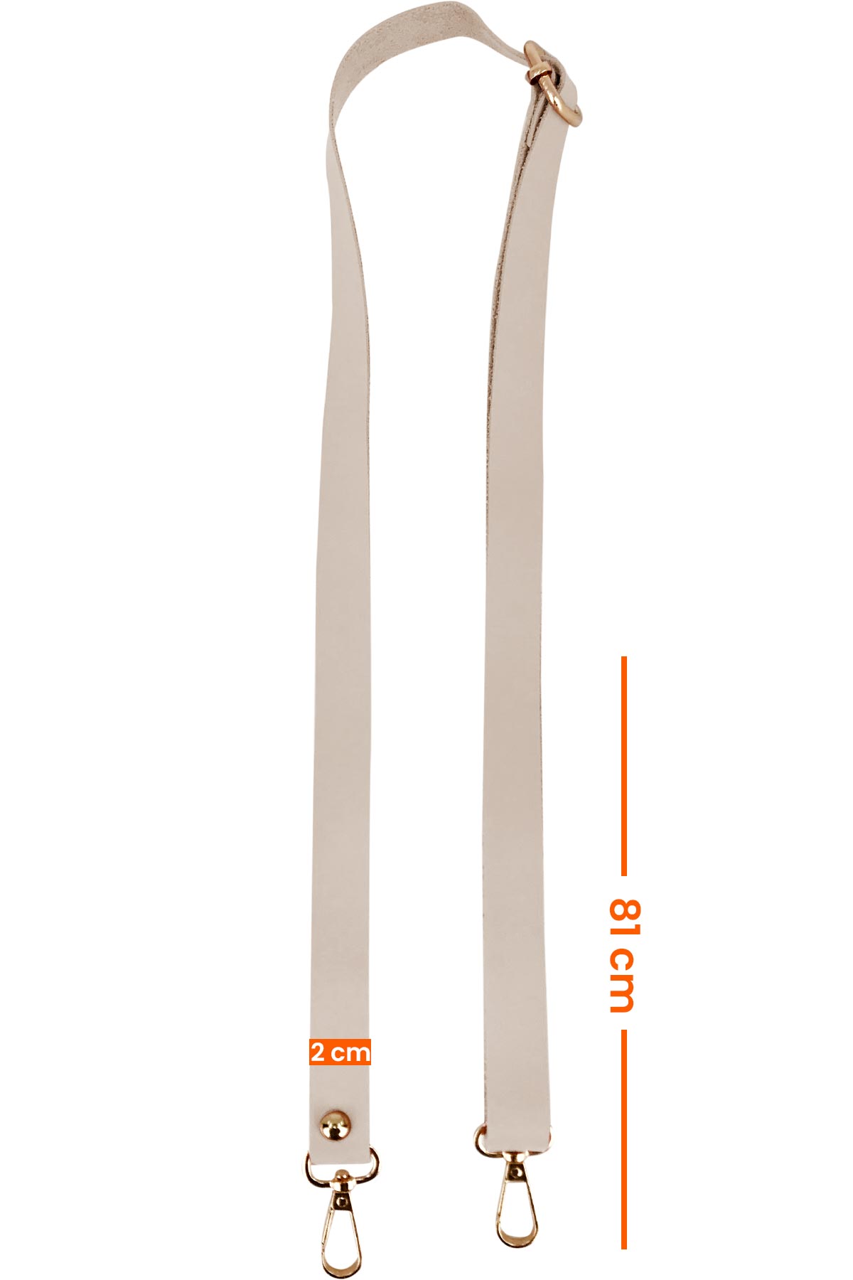 Likya Ayarlanabilir Çanta Sapı Düz Toz Deri - Thumbnail