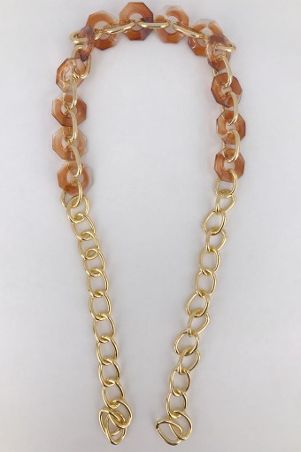 LİKYA HOBİ - Likya Çanta Askısı Altıgen Model Akrilik Zincirli 60 Cm