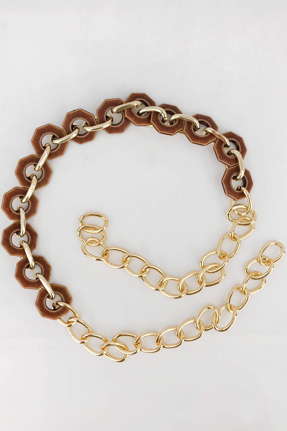 Likya Çanta Askısı Altıgen Model Akrilik Zincirli 60 Cm - Thumbnail