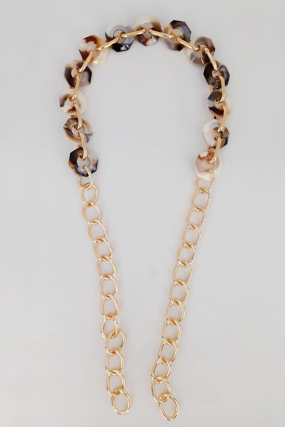 Likya Çanta Askısı Altıgen Model Akrilik Zincirli 60 Cm - Thumbnail