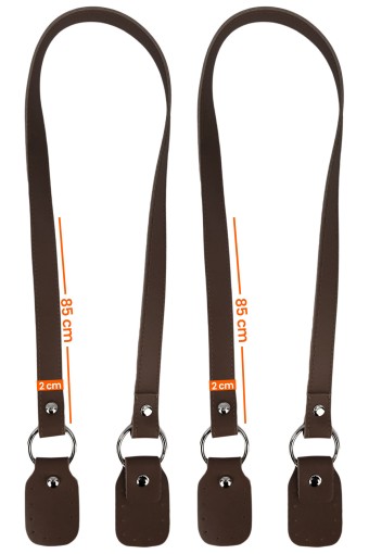 LİKYA HOBİ - Likya Çanta Askısı Çiftli Deri Dikilebilir Özellikli Metal Detaylı