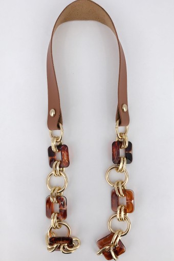 LİKYA HOBİ - Likya Çanta Askısı Kare Model Akrilik Deri Detaylı 60 Cm (1)