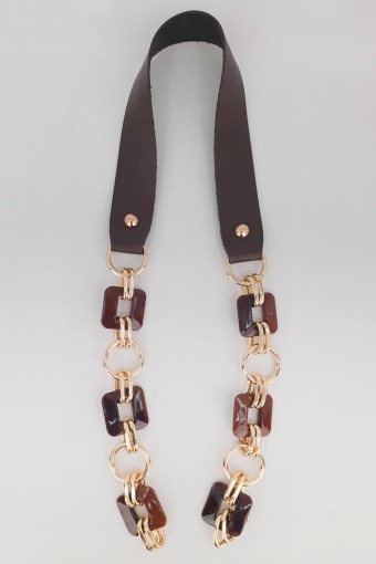 LİKYA HOBİ - Likya Çanta Askısı Kare Model Akrilik Deri Detaylı 60 Cm (1)