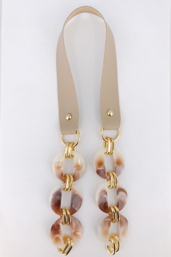 LİKYA HOBİ - Likya Çanta Askısı Yuvarlak Model Akrilik Deri Detaylı 60 Cm