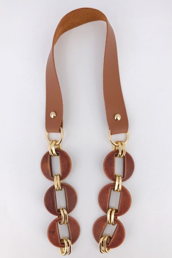 LİKYA HOBİ - Likya Çanta Askısı Yuvarlak Model Akrilik Deri Detaylı 60 Cm (1)