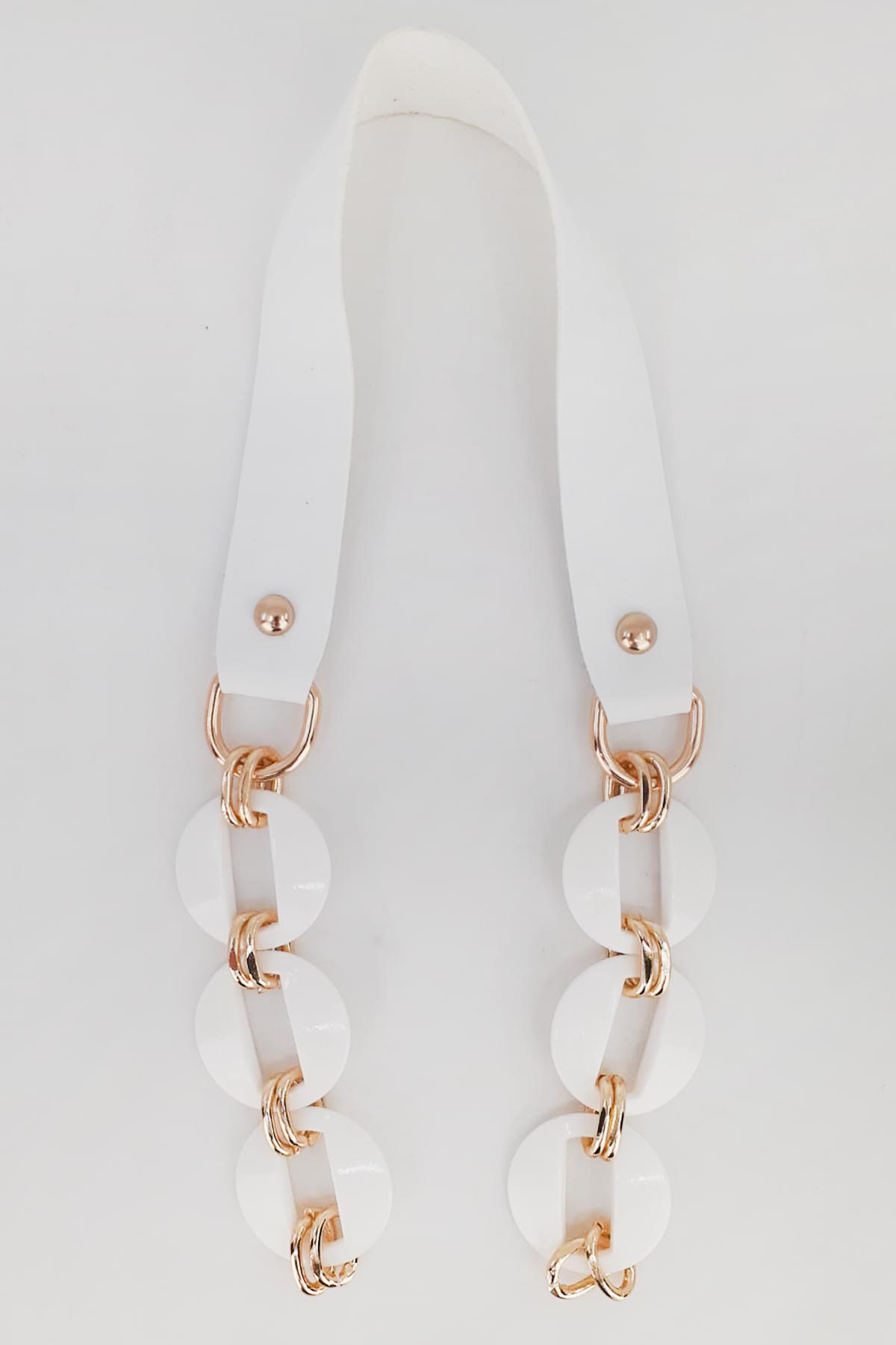 Likya Çanta Askısı Yuvarlak Model Akrilik Deri Detaylı 60 Cm - Thumbnail