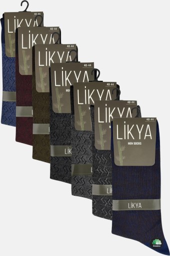 LİKYA ÇORAP - Likya Erkek Bambu Jakarlı Soket Çorap - Desenli LİKYA ÇORAP - Likya Erkek Bambu Jakarlı Soket Çorap - Desenli