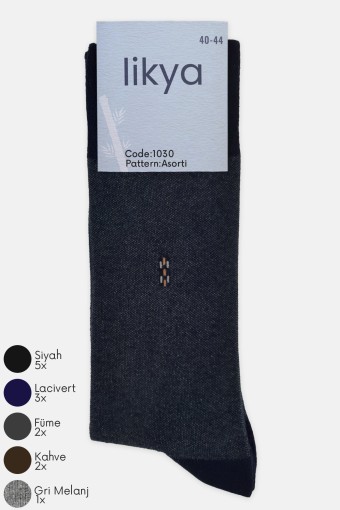 LİKYA ÇORAP - Likya Erkek Bambu Soket Çorap - Desenli LİKYA ÇORAP - Likya Erkek Bambu Soket Çorap - Desenli