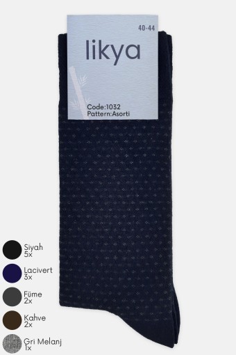 LİKYA ÇORAP - Likya Erkek Bambu Soket Çorap - Desenli LİKYA ÇORAP - Likya Erkek Bambu Soket Çorap - Desenli
