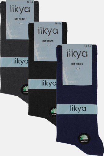 LİKYA ÇORAP - Likya Erkek Bambu Soket Çorap - Düz (1) LİKYA ÇORAP - Likya Erkek Bambu Soket Çorap - Düz (1)