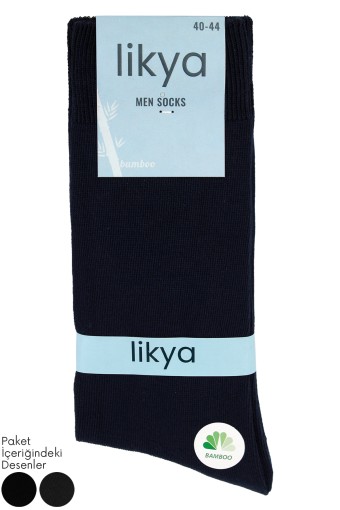 LİKYA ÇORAP - Likya Erkek Bambu Soket Çorap - Düz LİKYA ÇORAP - Likya Erkek Bambu Soket Çorap - Düz