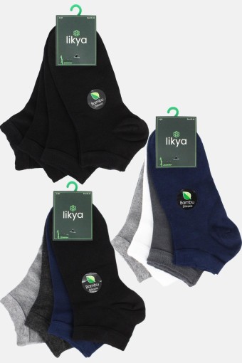 LİKYA ÇORAP - Likya Erkek Çorap Patik Bambu Düz 4'Lü (1) LİKYA ÇORAP - Likya Erkek Çorap Patik Bambu Düz 4'Lü (1)