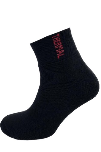 LİKYA ÇORAP - Likya Erkek Çorap Termal Yarım Konç Yazılı