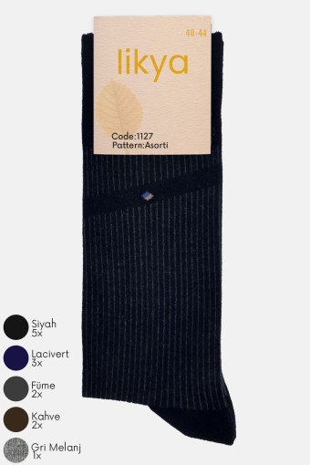 LİKYA ÇORAP - Likya Erkek Modal Soket Çorap - Desenli LİKYA ÇORAP - Likya Erkek Modal Soket Çorap - Desenli