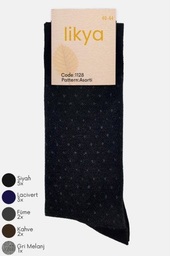 LİKYA ÇORAP - Likya Erkek Modal Soket Çorap - Desenli LİKYA ÇORAP - Likya Erkek Modal Soket Çorap - Desenli