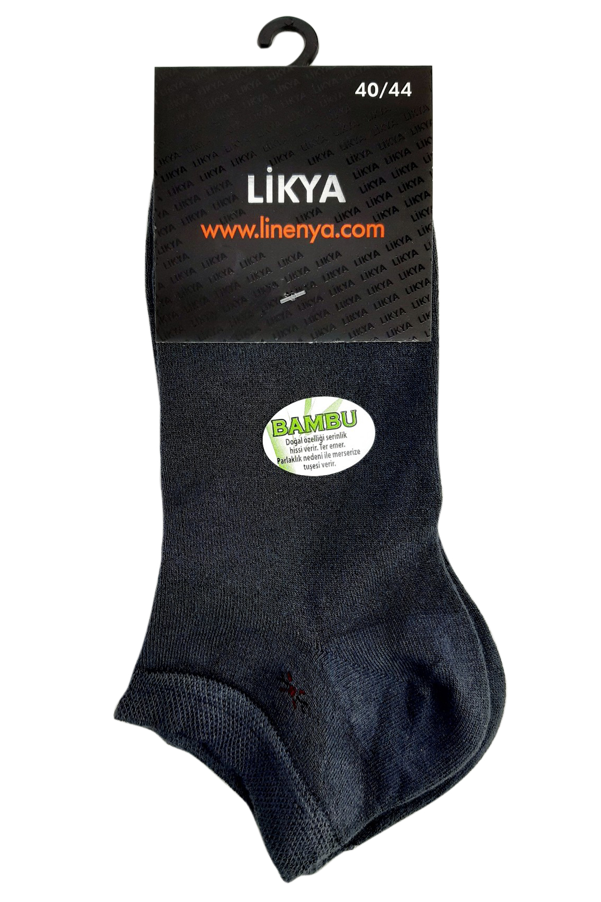 Likya Erkek Patik Çorap Desen 4 Bambu - Thumbnail