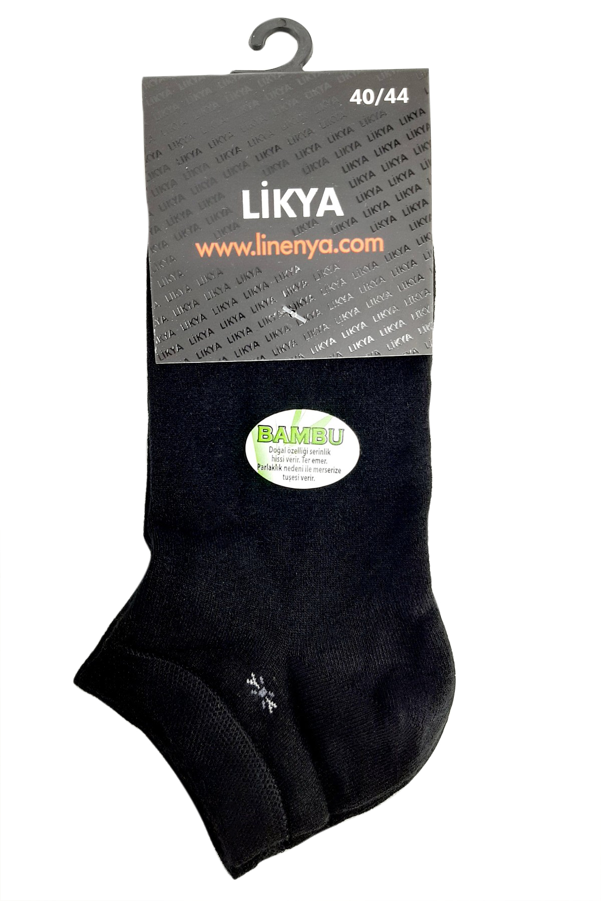 Likya Erkek Patik Çorap Desen 4 Bambu - Thumbnail