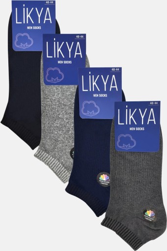 LİKYA ÇORAP - Likya Erkek Patik Çorap Pamuklu