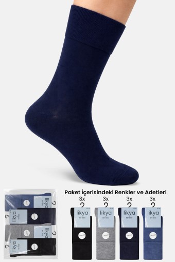 LİKYA ÇORAP - Likya Erkek Soket Çorap Bambu Soft Comfort
