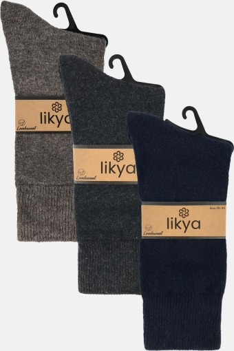 LİKYA ÇORAP - Likya Erkek Soket Çorap Lambswool Yün (1) LİKYA ÇORAP - Likya Erkek Soket Çorap Lambswool Yün (1)