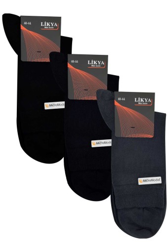 LİKYA ÇORAP - Likya Erkek Modal Yarım Konç Çorap - Düz (1) LİKYA ÇORAP - Likya Erkek Modal Yarım Konç Çorap - Düz (1)