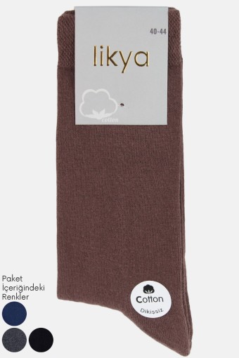 LİKYA ÇORAP - Likya Erkek Çorap Taban Altı Havlu Soket Çorap Pamuklu Düz LİKYA ÇORAP - Likya Erkek Çorap Taban Altı Havlu Soket Çorap Pamuklu Düz