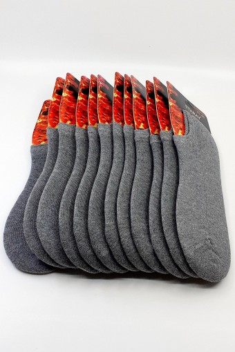 LİKYA ÇORAP - Likya Erkek Taban Altı Havlu Termal Sneaker Çorap - Düz (1)