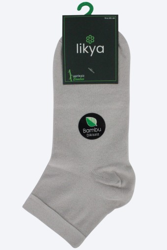 LİKYA ÇORAP - Likya Erkek Bambu Yarım Konç Çorap - Düz (1)