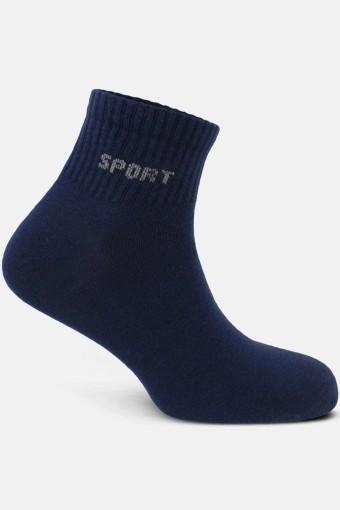 LİKYA ÇORAP - Likya Erkek Yarım Konç Tenis Çorabı Pamuklu Sport Yazılı