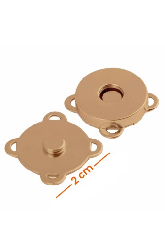 LİKYA HOBİ - Likya İnce Dikme Mıknatıs 18mm Açık Altın