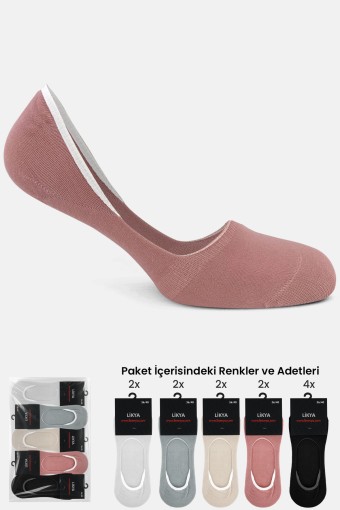 LİKYA ÇORAP - Likya Kadın Babet Çorap Penye Silikonlu Dikişsiz LİKYA ÇORAP - Likya Kadın Babet Çorap Penye Silikonlu Dikişsiz