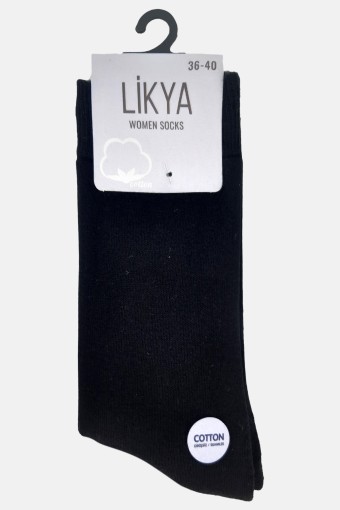 LİKYA ÇORAP - Likya Kadın Havlu Pamuklu Soket Çorap - Düz