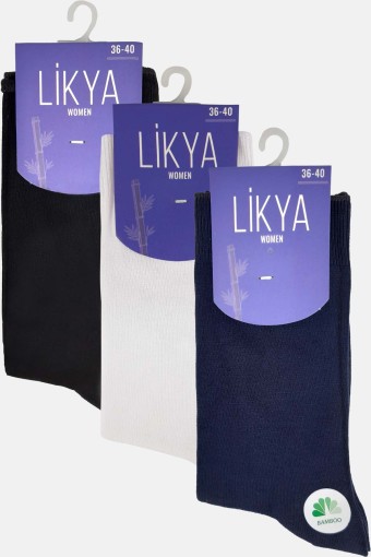 LİKYA ÇORAP - Likya Kadın Bambu Soket Çorap - Düz (1) LİKYA ÇORAP - Likya Kadın Bambu Soket Çorap - Düz (1)