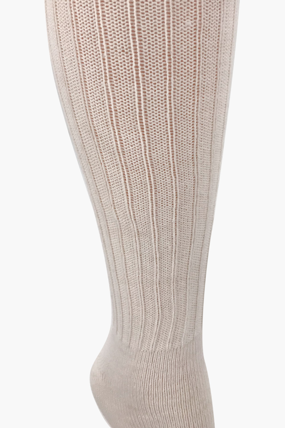 Likya Kadın Dizaltı Çorap Derbili Akrilik - Thumbnail