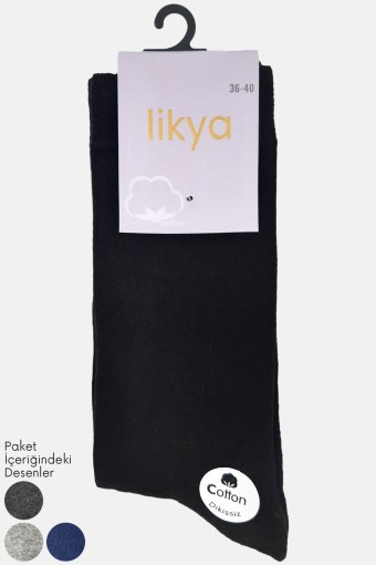 LİKYA ÇORAP - Likya Kadın Pamuklu Soket Çorap - Düz (1) LİKYA ÇORAP - Likya Kadın Pamuklu Soket Çorap - Düz (1)