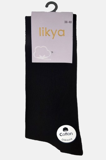 LİKYA ÇORAP - Likya Kadın Pamuklu Soket Çorap - Düz LİKYA ÇORAP - Likya Kadın Pamuklu Soket Çorap - Düz