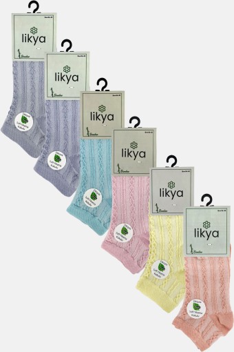 LİKYA ÇORAP - Likya Kadın Patik Çorap Bambu Jakarlı (1)