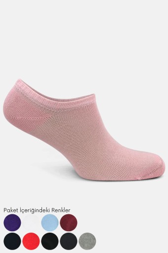 LİKYA ÇORAP - Likya Kadın Sneaker Çorap Düz Bambu