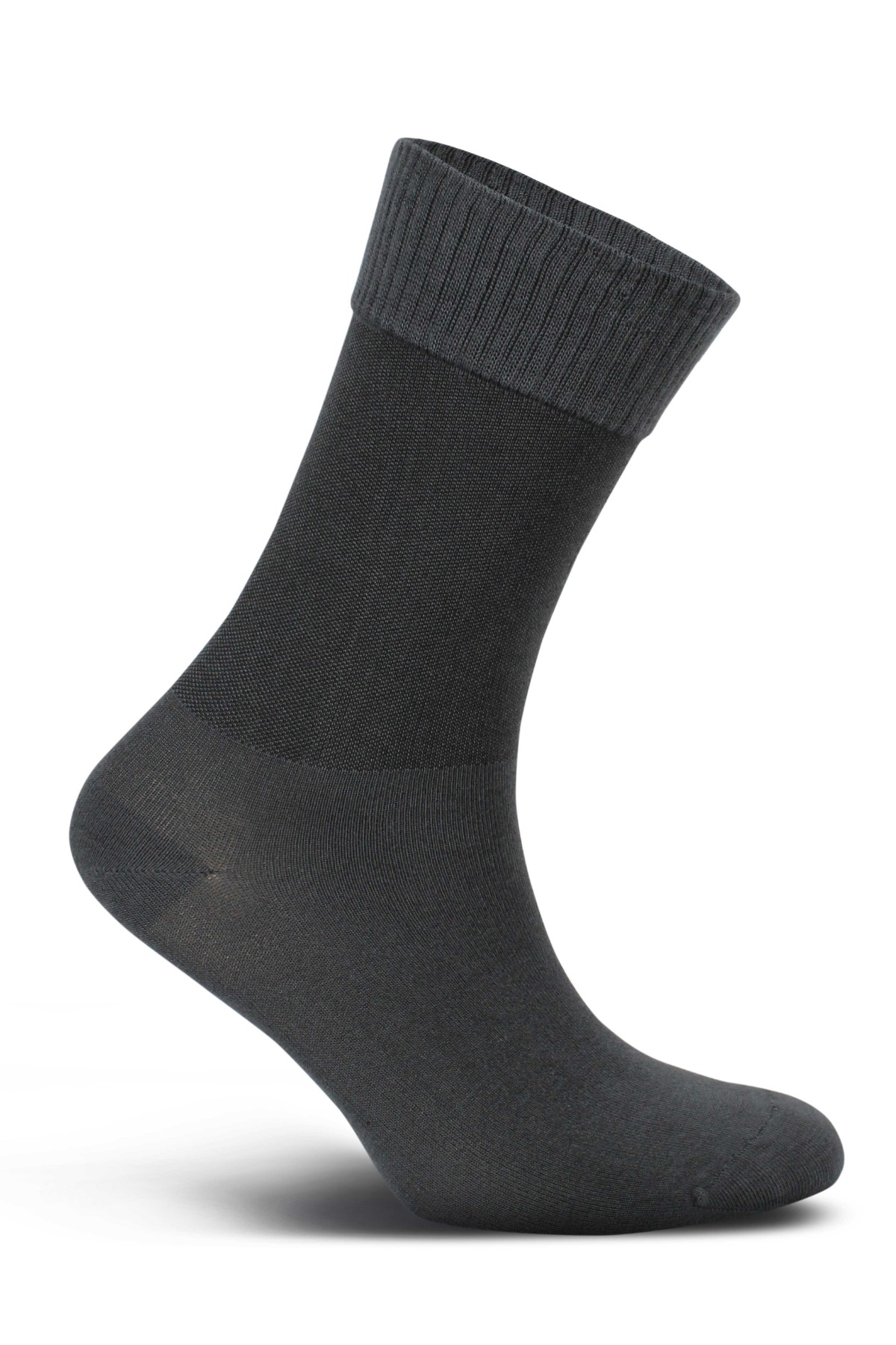 Likya Kadın Bambu Diyabetik Soket Çorap - Düz - Thumbnail